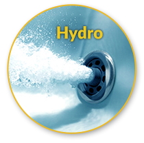 Hydro-Wassermassage 10 Düsen 1,5 kW Pumpe
