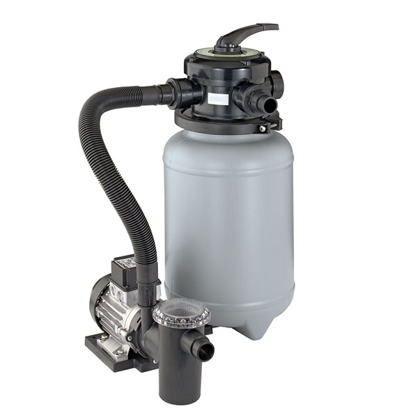 Holzklusiv hot tub sand filter with pump